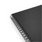 Poly Sand Black Binding Covers 100 Pack – 8.5x11 Inch 12 Mil Presentation & Report Covers for School, Office & Document Binding